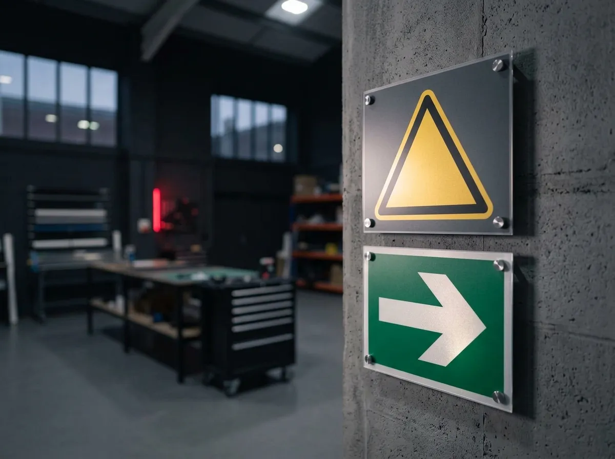 Illustrative example of safety signage